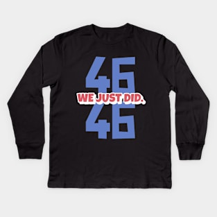 joe biden 46 Kids Long Sleeve T-Shirt